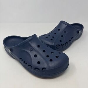 Classic Crocs Navy Blue Clogs Slides Unisex Men's Size 9 Women's 11